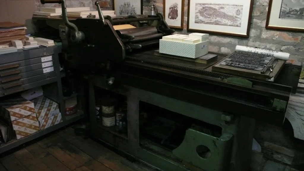 Photo: proof press